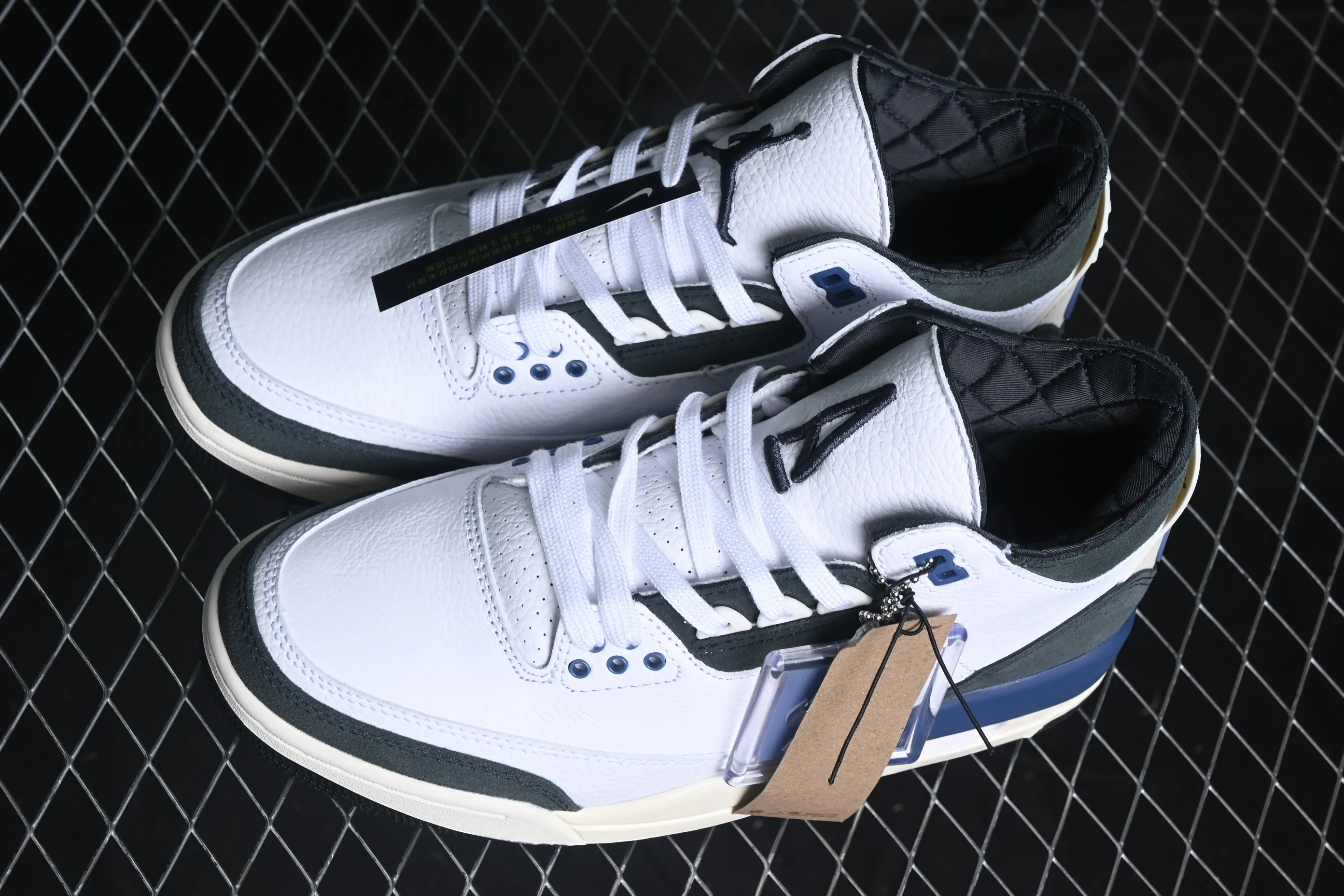 All categories Air Jordan Jordan series basketball shoes Air Jordan 3 Air Jordan 3 Retro OG SP "Diffused Blue" AJ3 Joe 3 white and blue cement HV8571-100